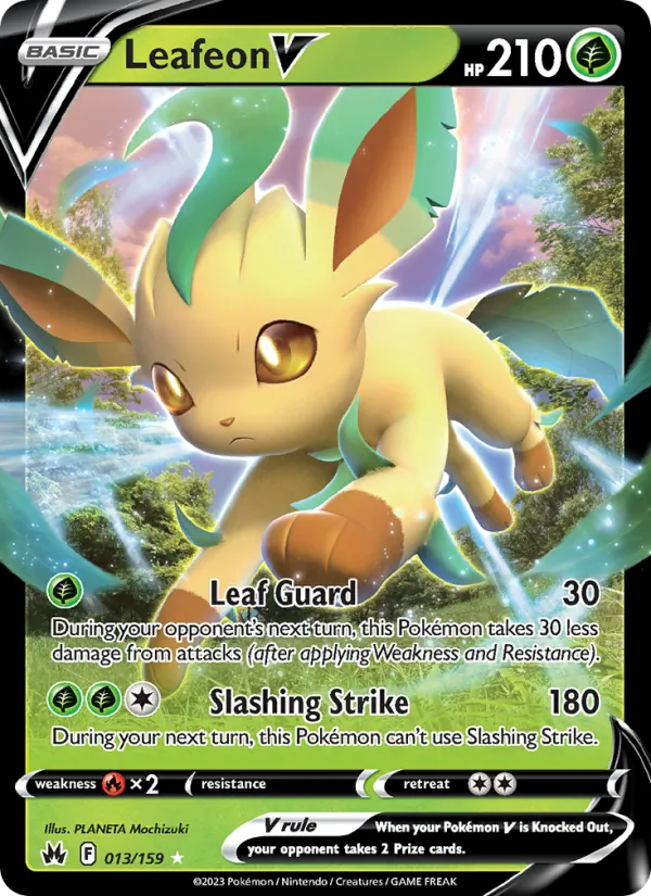Leafeon V #013 – Crown Zenith card
