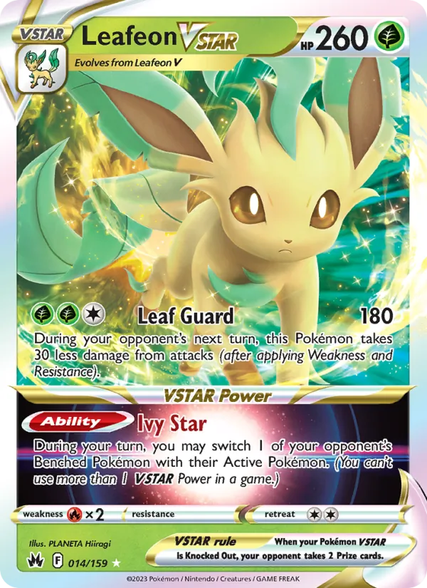 Leafeon VSTAR #014 – Crown Zenith card
