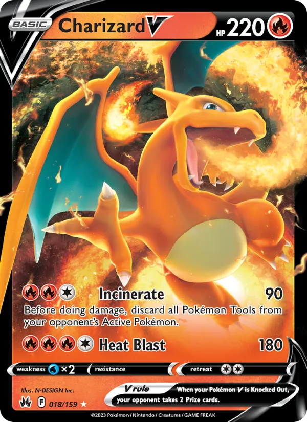 Charizard V #018 – Crown Zenith card