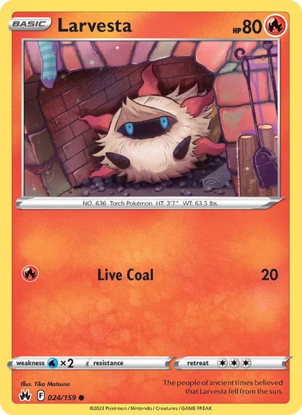 Larvesta #024 – Crown Zenith card