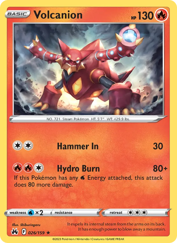 Volcanion #026 – Crown Zenith card
