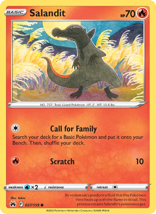 Salandit #027 – Crown Zenith card