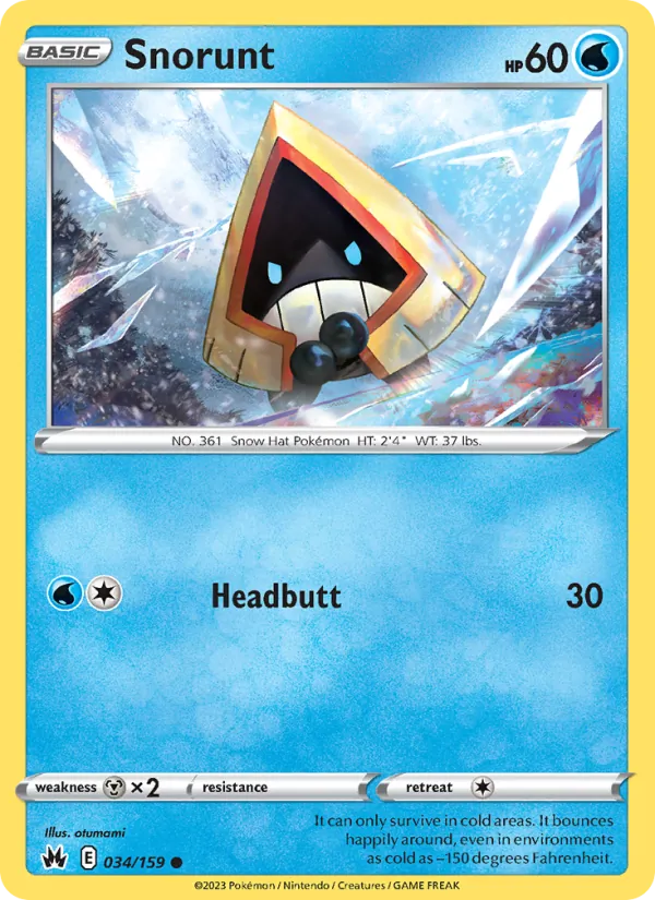 Snorunt #034 – Crown Zenith card