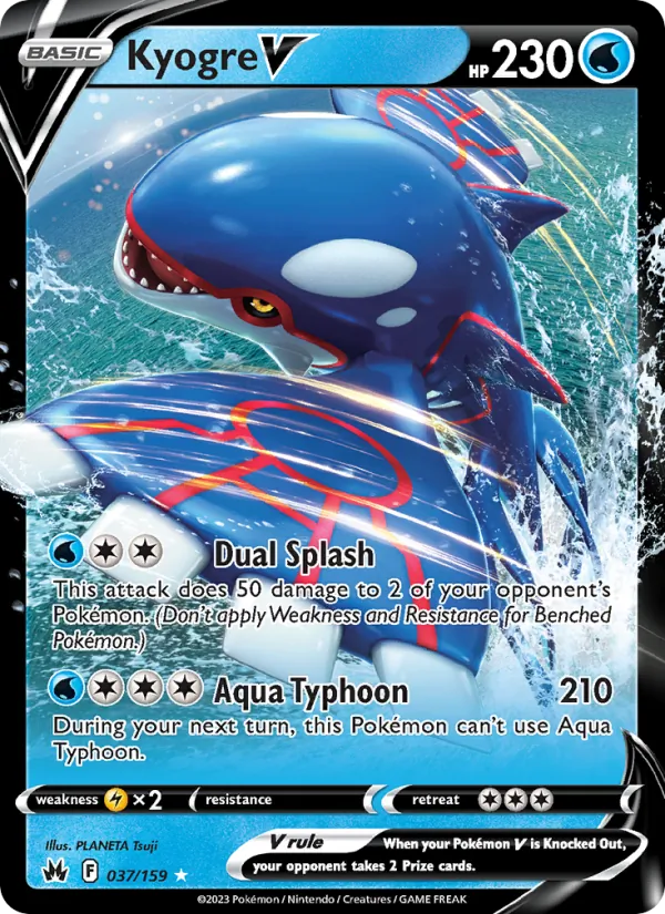 Kyogre V #037 – Crown Zenith card