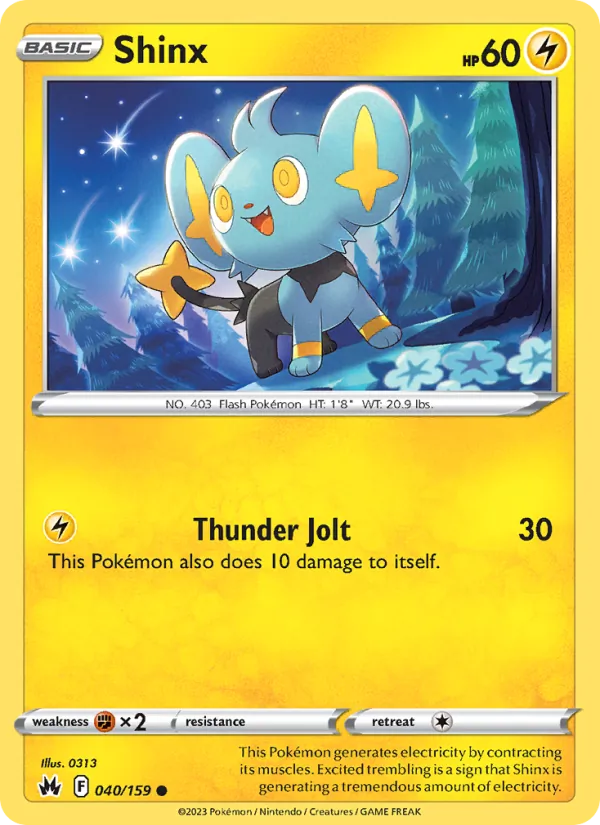 Shinx #040 – Crown Zenith card