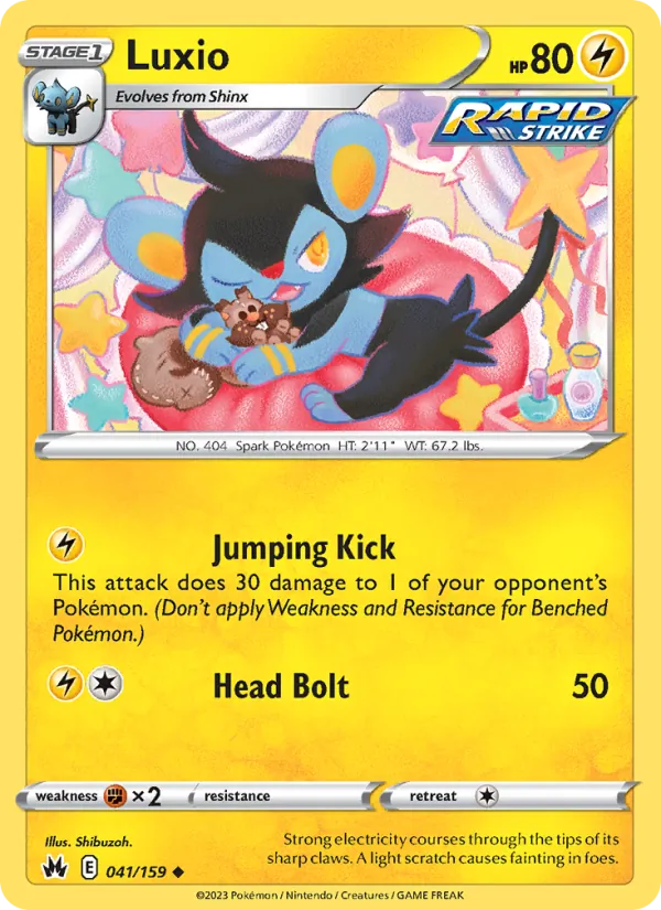 Luxio #041 – Crown Zenith card