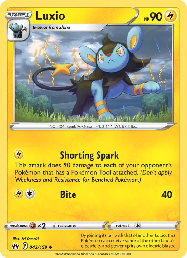 Luxio #042 – Crown Zenith card