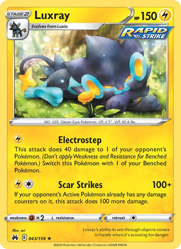 Luxray #043 – Crown Zenith card