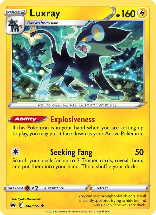 Luxray #044 – Crown Zenith card