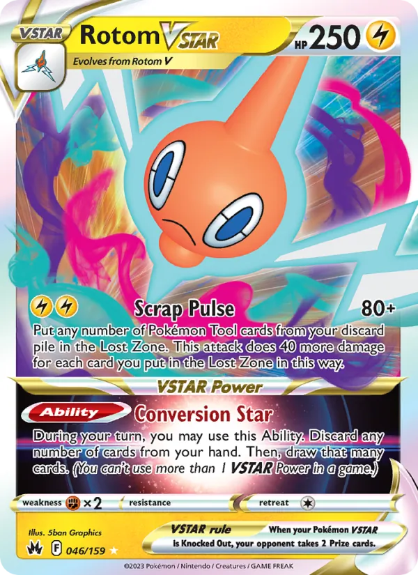 Rotom VSTAR #046 – Crown Zenith card