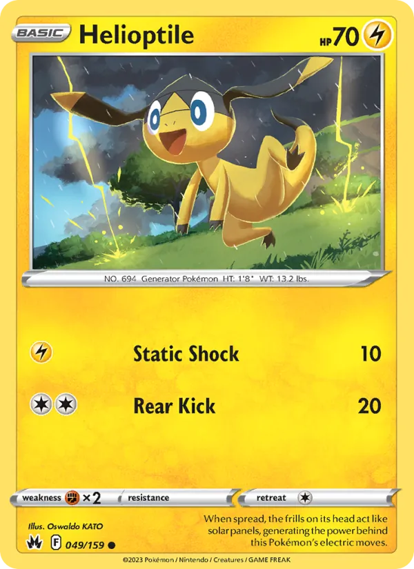 Helioptile #049 – Crown Zenith card