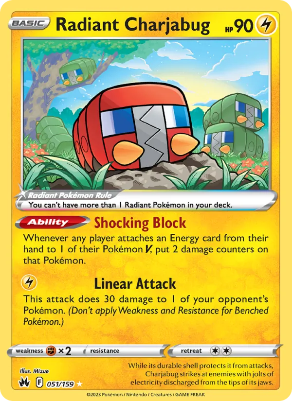 Radiant Charjabug #051 – Crown Zenith card