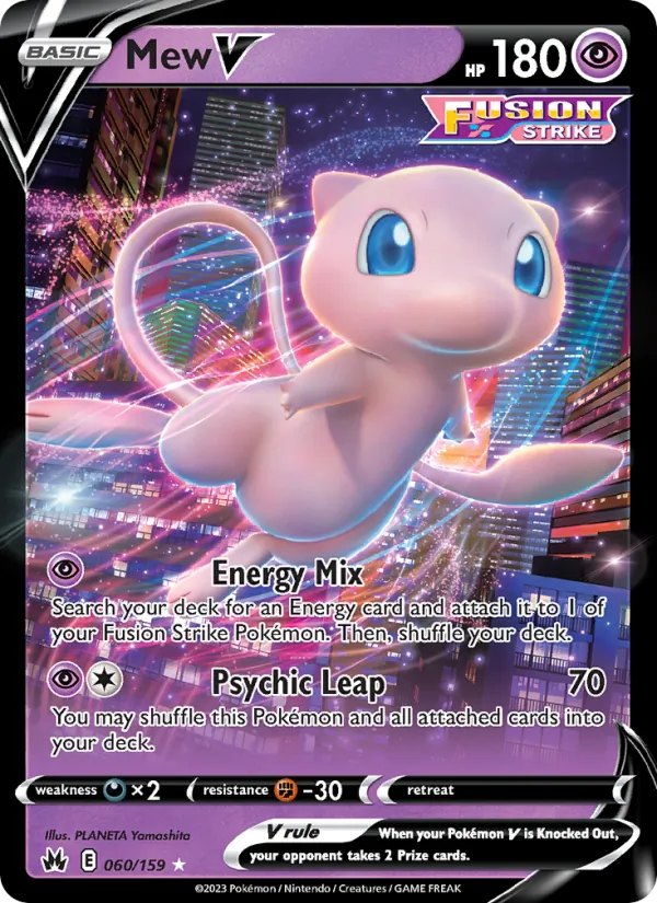Mew V #060 – Crown Zenith card