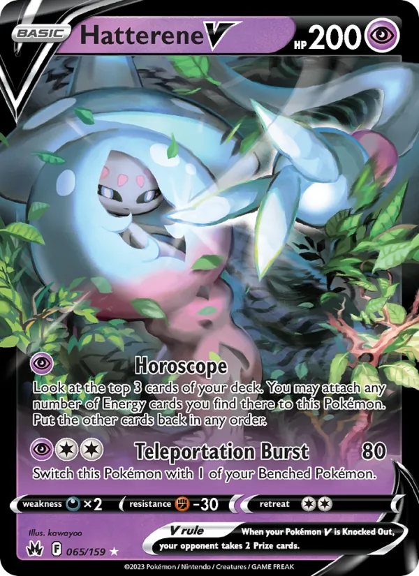 Hatterene V #065 – Crown Zenith card