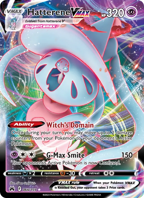 Hatterene VMAX #066 – Crown Zenith card