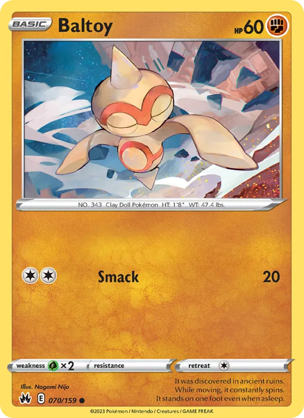 Baltoy #070 – Crown Zenith card