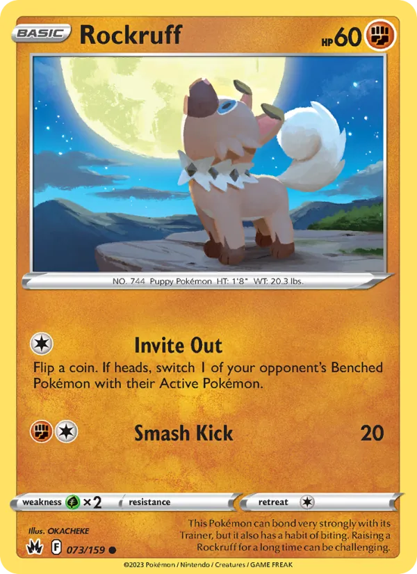 Rockruff #073 – Crown Zenith card