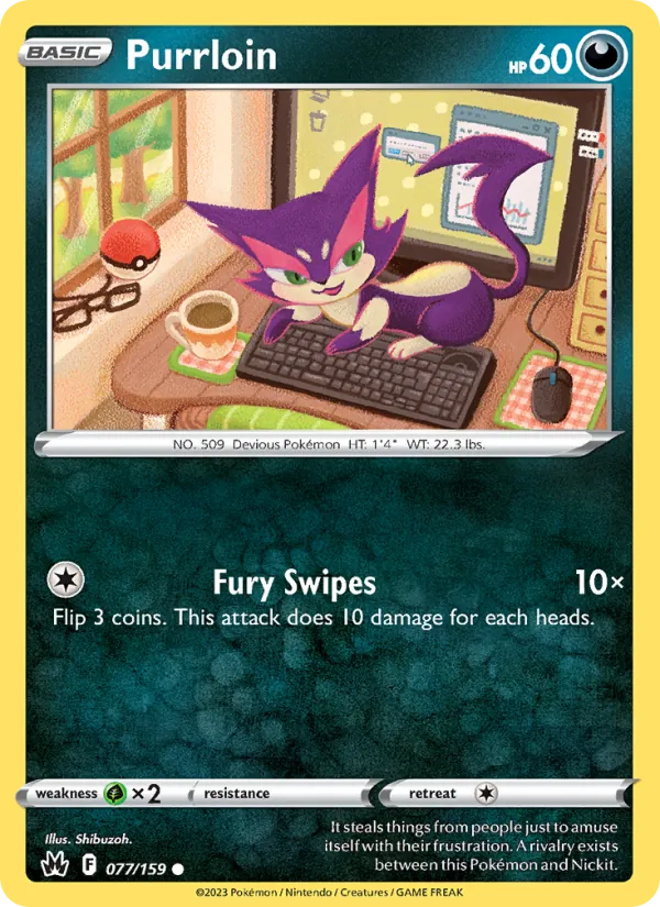 Purrloin #077 – Crown Zenith card