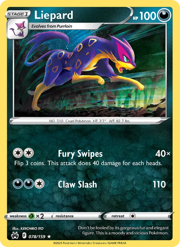 Liepard #078 – Crown Zenith card