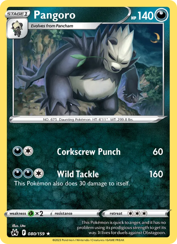 Pangoro #080 – Crown Zenith card