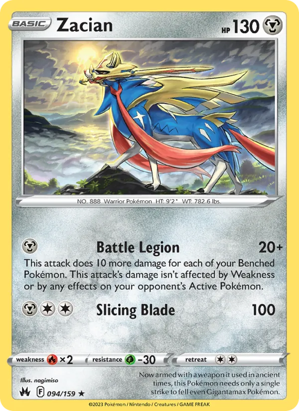 Zacian #094 – Crown Zenith card