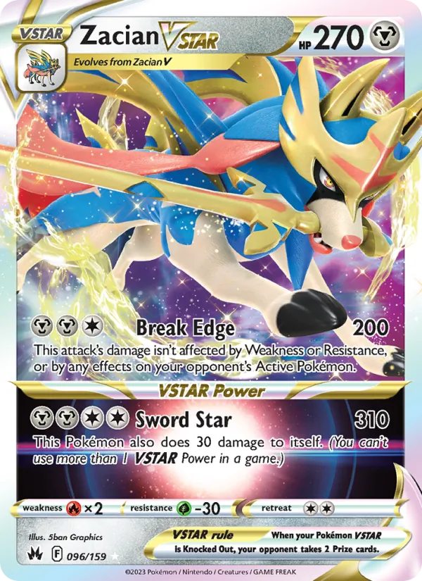 Zacian VSTAR #096 – Crown Zenith card