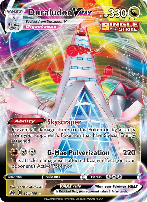 Duraludon VMAX #104 – Crown Zenith card