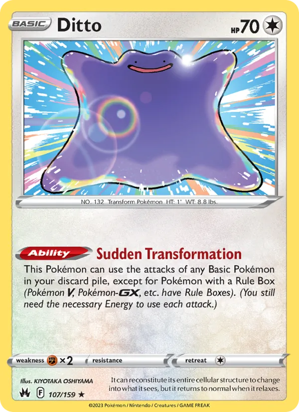 Ditto #107 – Crown Zenith card