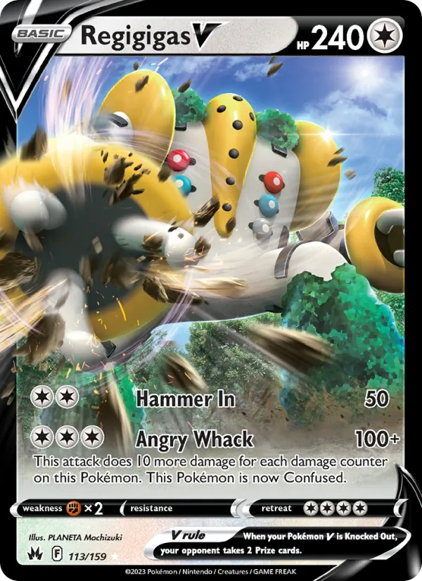 Regigigas V #113 – Crown Zenith card