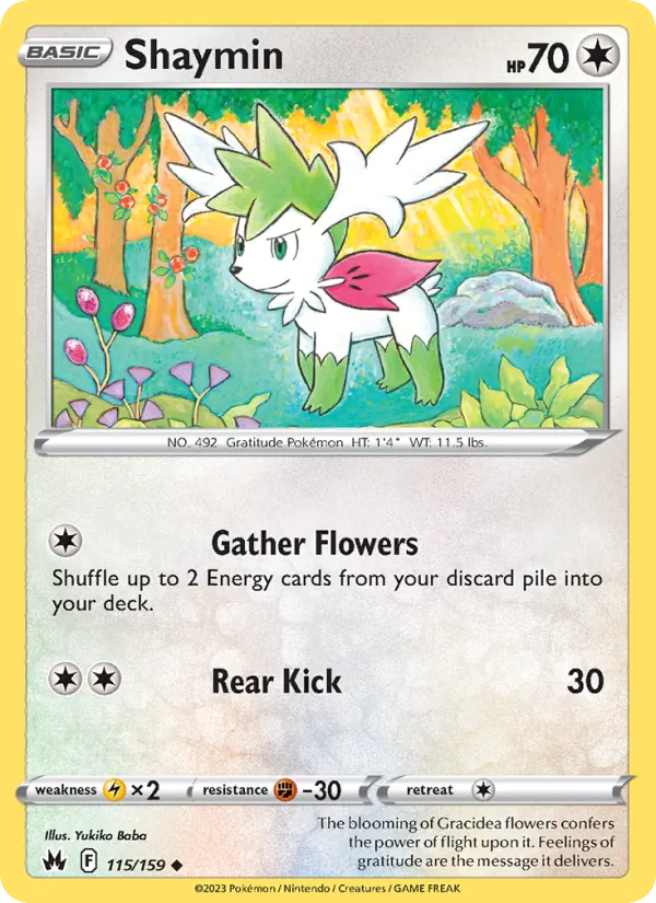 Shaymin #115 – Crown Zenith card