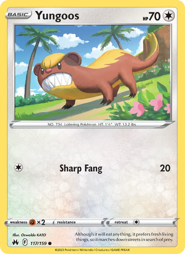 Yungoos #117 – Crown Zenith card