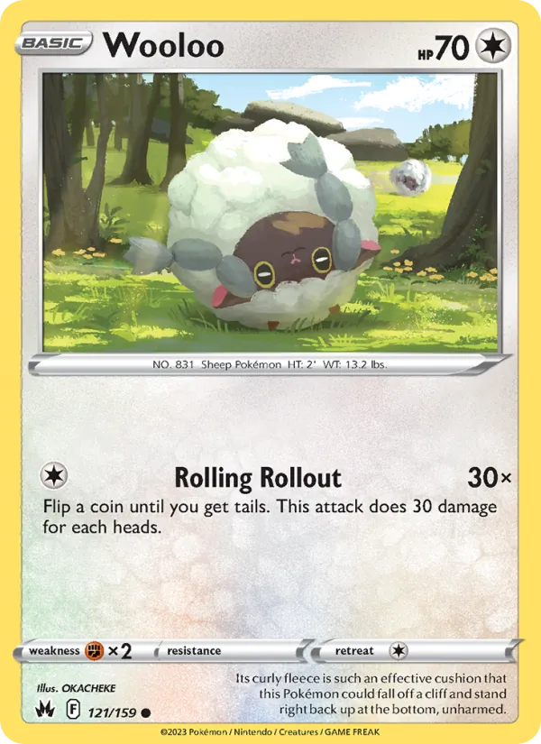 Wooloo #121 – Crown Zenith card
