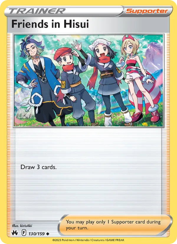 Friends in Hisui #130 – Crown Zenith card