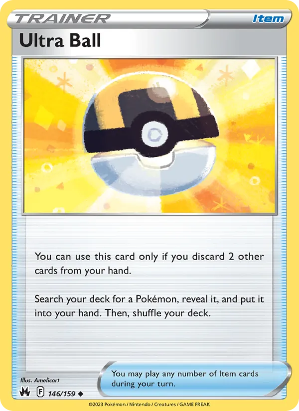 Ultra Ball #146 – Crown Zenith card