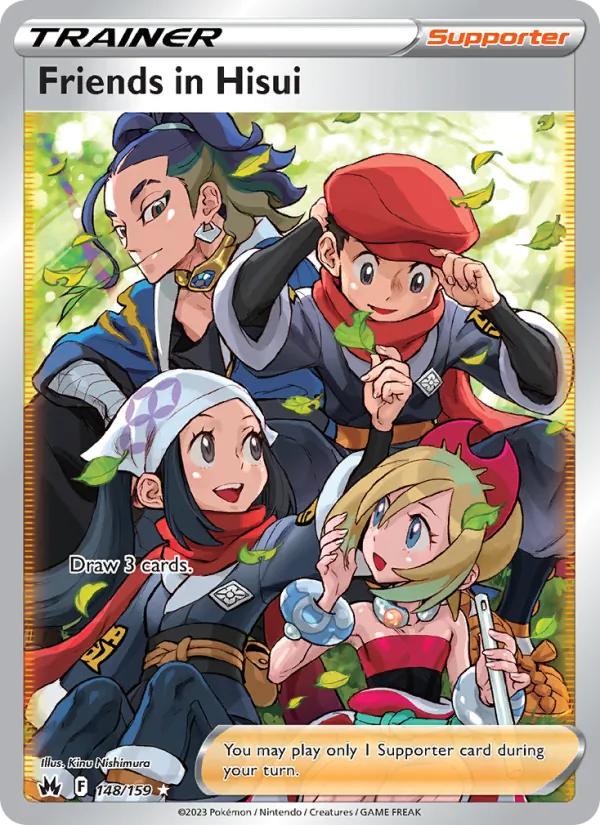 Friends in Hisui #148 – Crown Zenith card