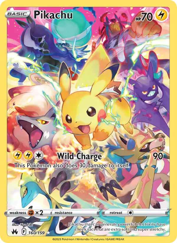 Pikachu #160 – Crown Zenith card