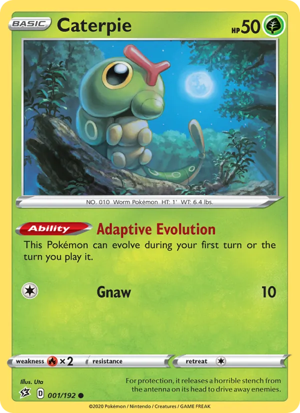 Caterpie #1 – Rebel Clash card