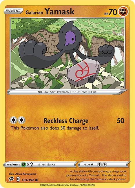 Galarian Yamask #101 – Rebel Clash card