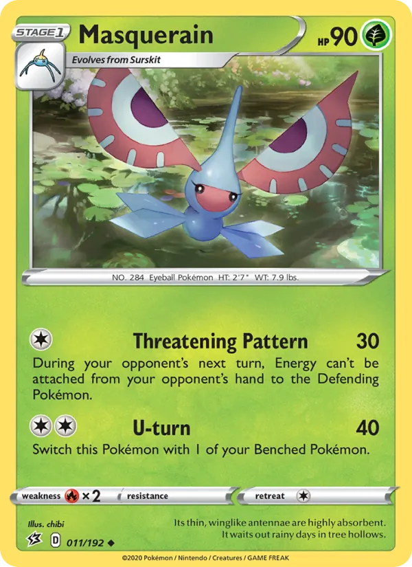 Masquerain #11 – Rebel Clash card