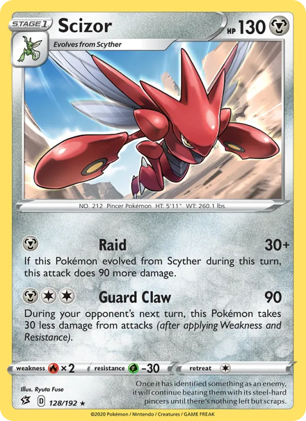 Scizor #128 – Rebel Clash card