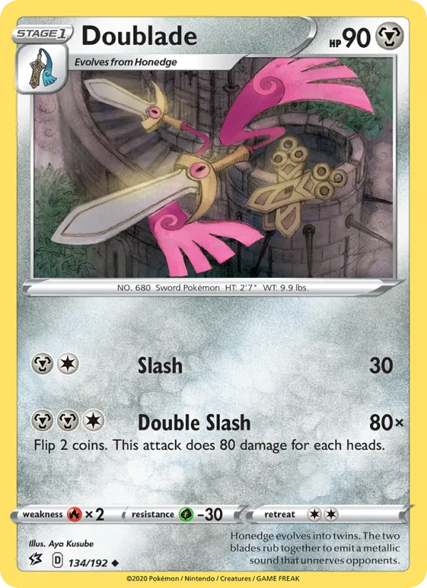 Doublade #134 – Rebel Clash card