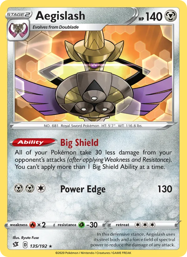Aegislash #135 – Rebel Clash card