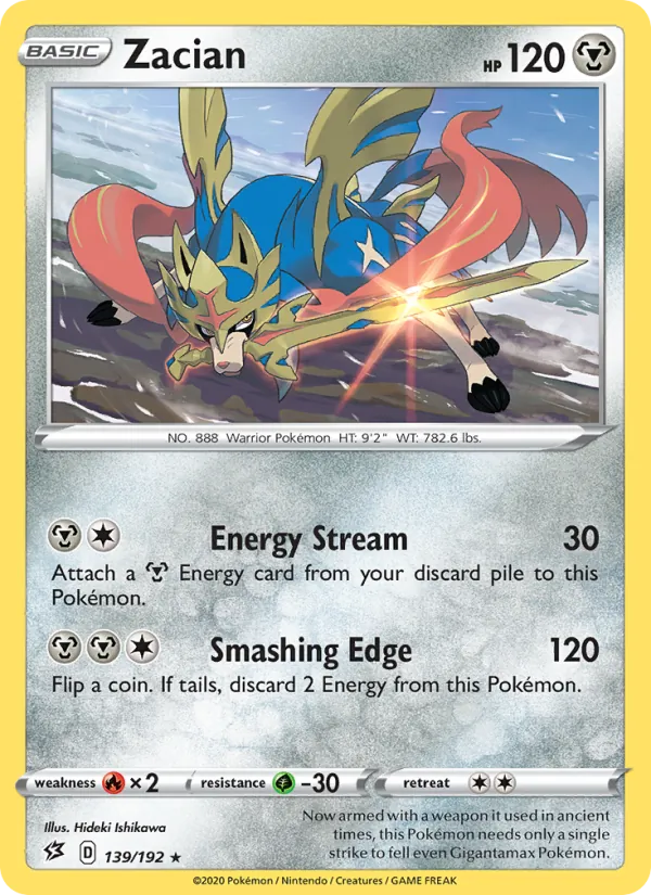 Zacian #139 – Rebel Clash card