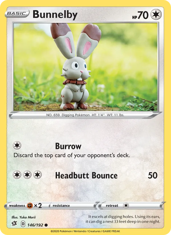 Bunnelby #146 – Rebel Clash card