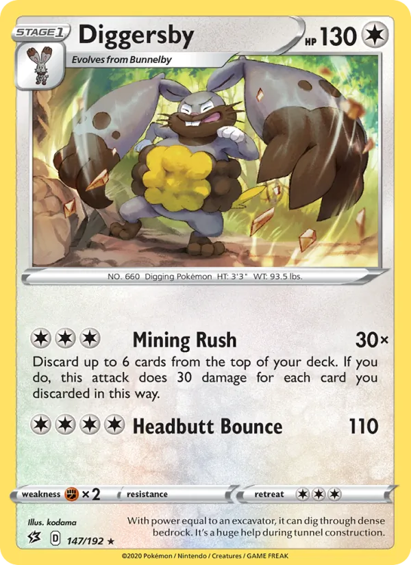 Diggersby #147 – Rebel Clash card