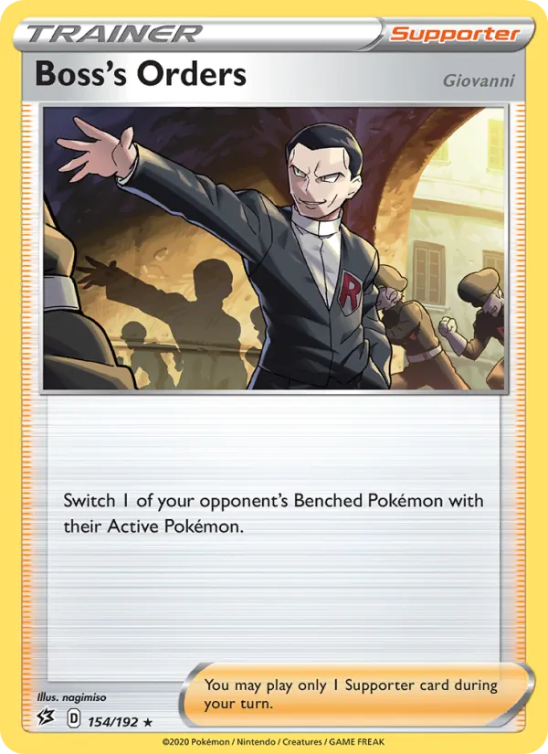 Boss's Orders (Giovanni) #154 – Rebel Clash card