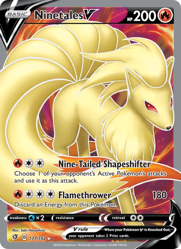 Ninetales V #177 – Rebel Clash card