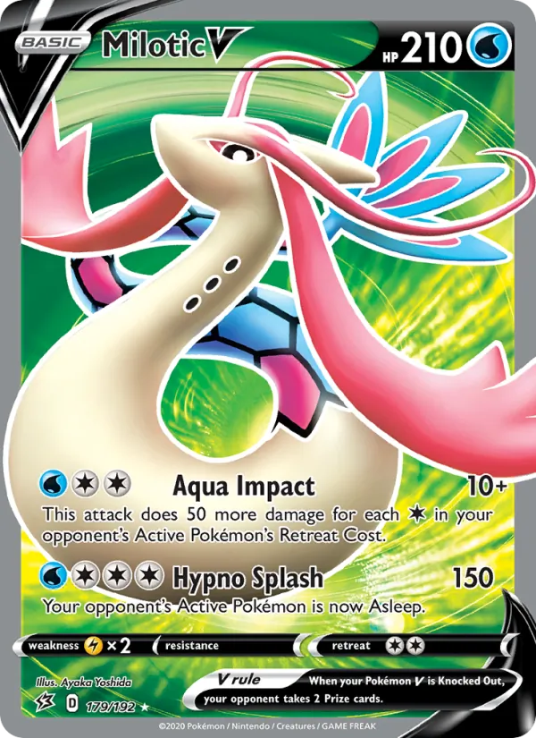 Milotic V #179 – Rebel Clash card