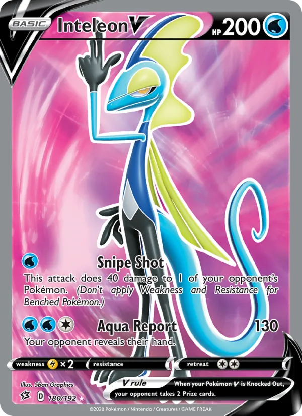 Inteleon V #180 – Rebel Clash card