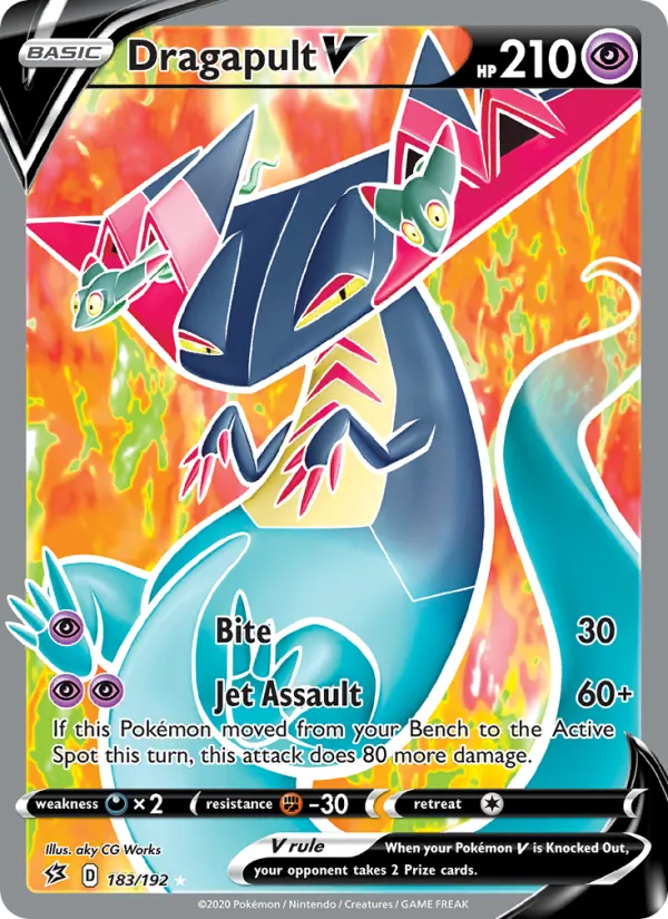 Dragapult V #183 – Rebel Clash card